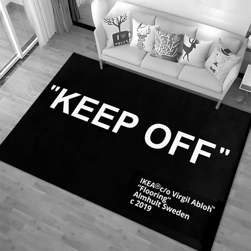 Commercial Printing Machine - Keep Off Area Rugs 3D Printed