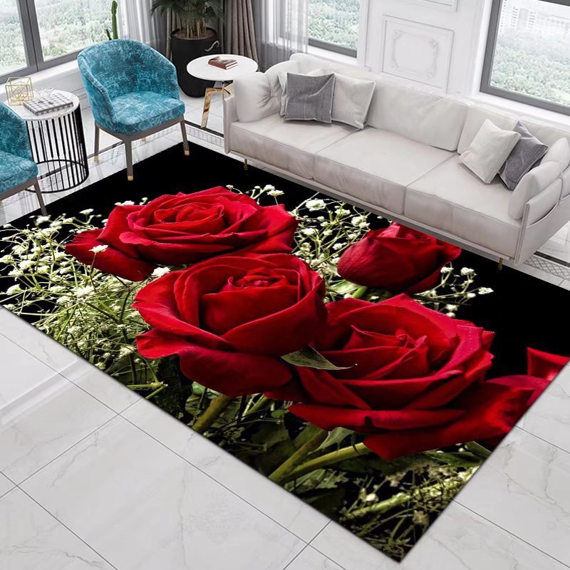 Commercial Printing Machine - Home Decor Entrance Door Mat Flower