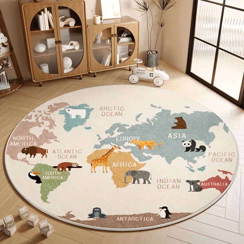 Commercial Printing Machine - Newest 2D Round Carpet Cartoon World
