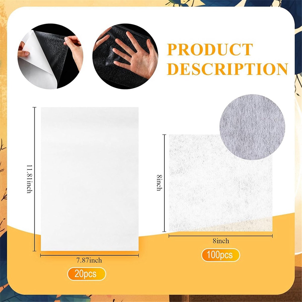 Top Sale 20 Pcs Double Sided I - đánh giá và giá Embroidery Stabilizer Backing