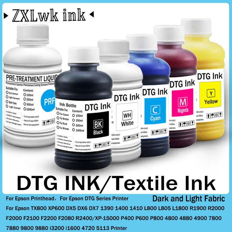 DTG Ink 250ML Textile ink for  - đánh giá và giá Direct To Garment Ink