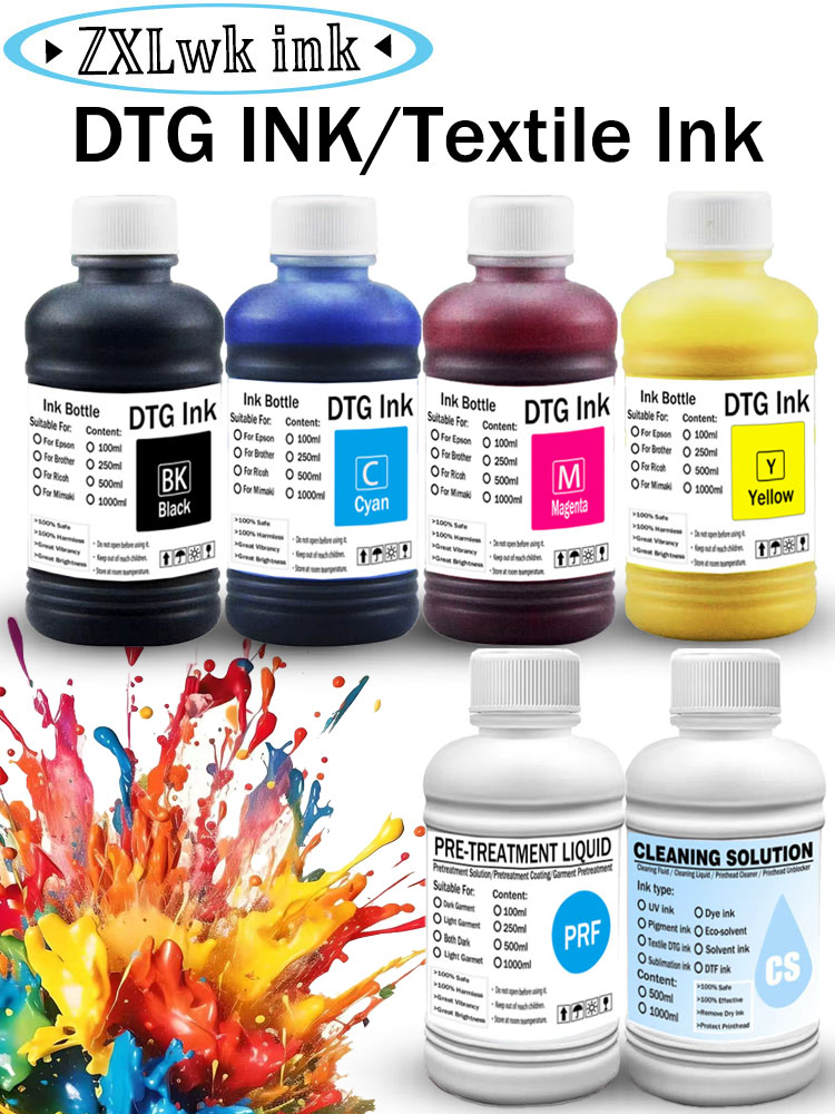 DTG Ink 250ML Textile ink for  - đánh giá và giá Direct To Garment Ink