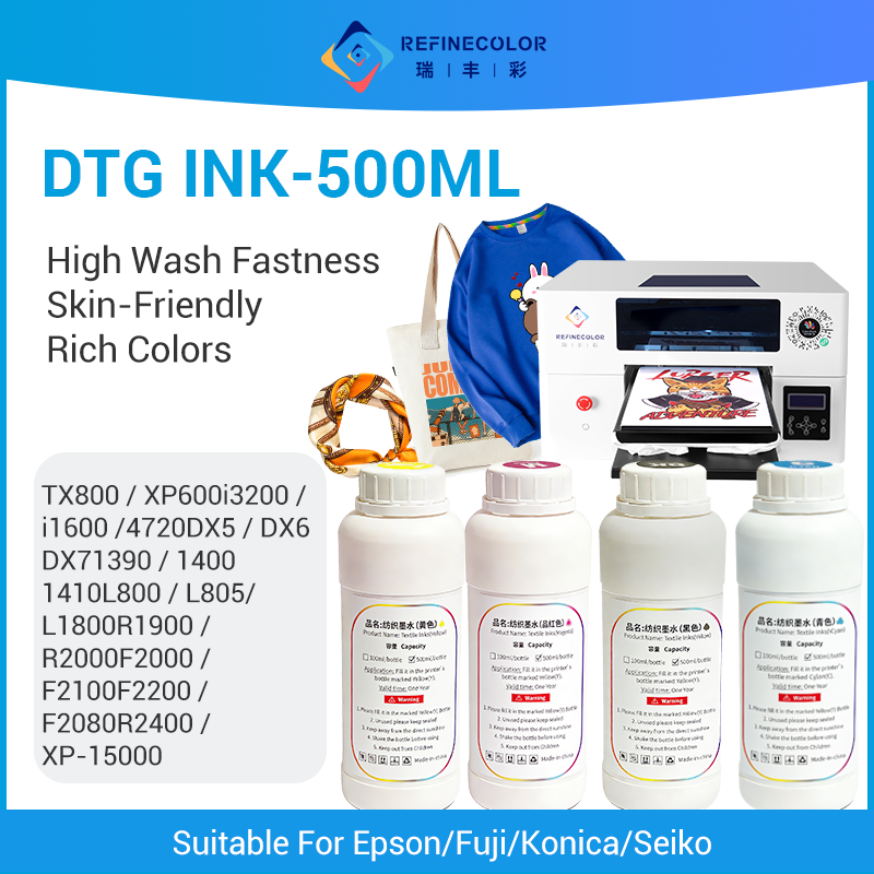 Refinecolor 500ML/Bottle DTG T - đánh giá và giá Direct To Garment Ink