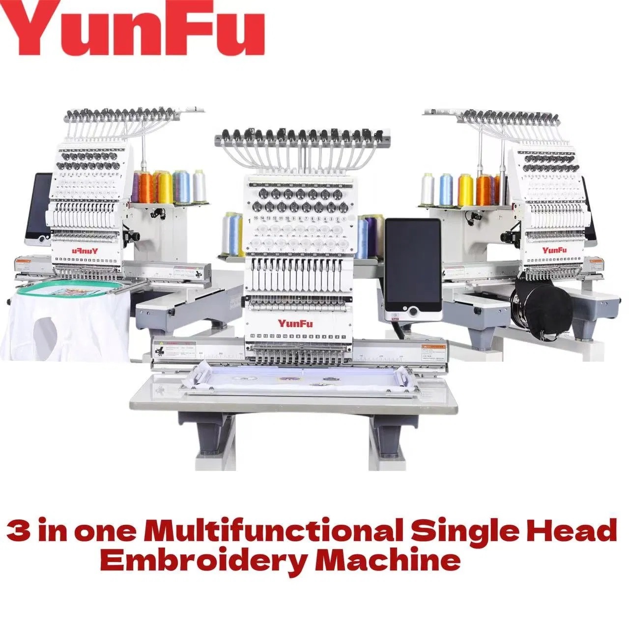 3 In 1 Embroidery Machine Auto - đánh giá và giá Commercial Embroidery Machine