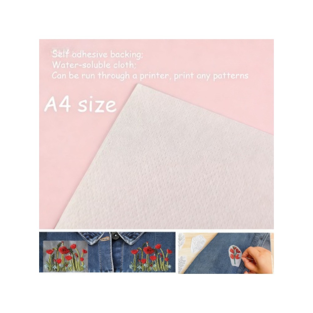 5 sheets A4 Custom Printing Pr - đánh giá và giá Embroidery Stabilizer Backing
