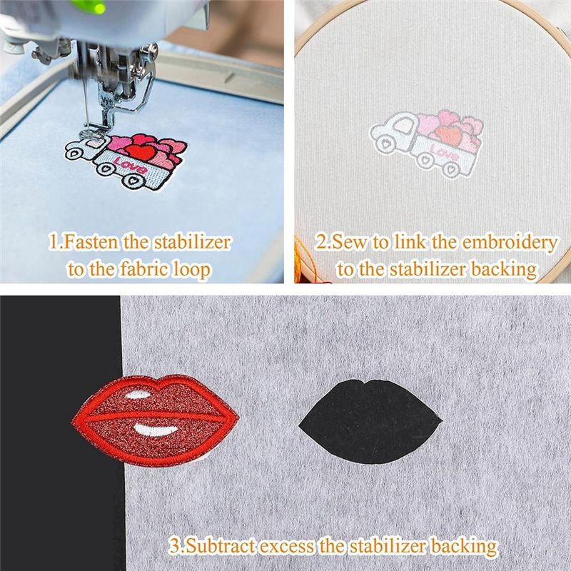 [ABFI!】 20 Pcs Double Sided Ir - đánh giá và giá Embroidery Stabilizer Backing