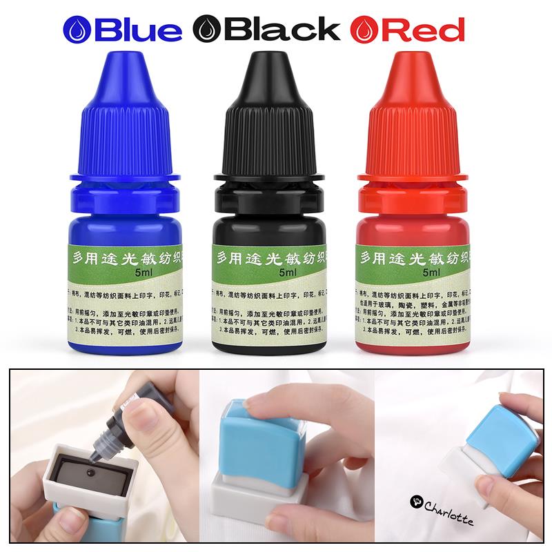 5ml Blue Red Black Ink Textile - đánh giá và giá Direct To Garment Ink