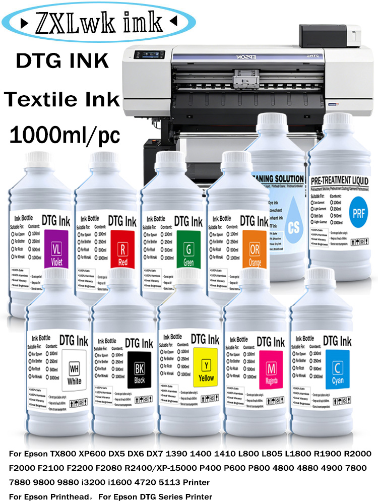 DTG Ink Textile Refill ink for - đánh giá và giá Direct To Garment Ink